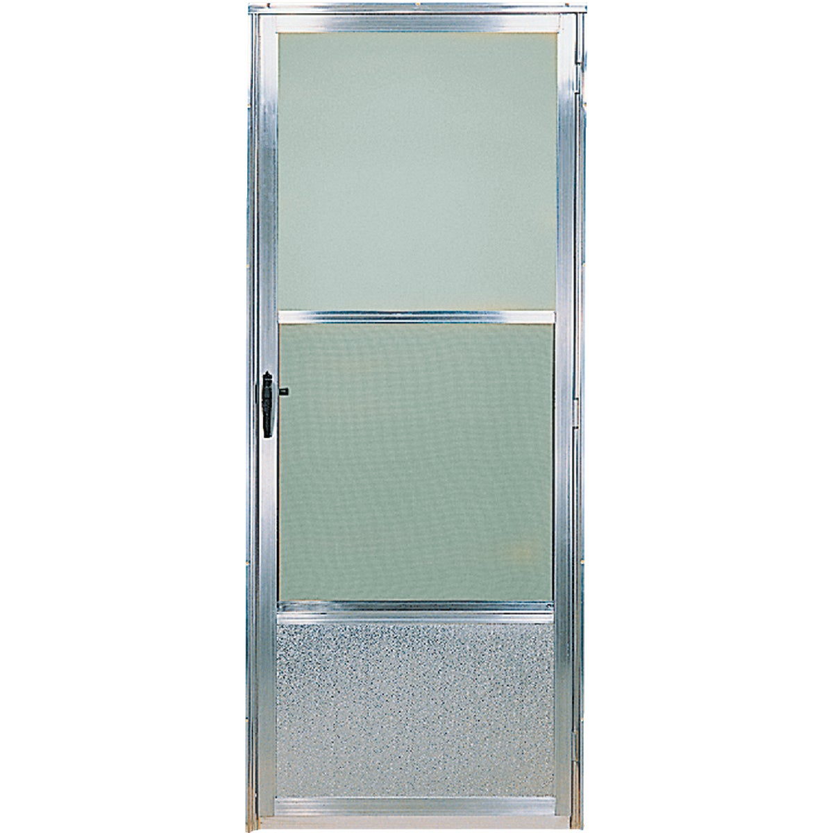 Croft Imperial Style 30 In. W x 80 In. H x 1 In. Thick Mill Self-Storing Aluminum Storm Door