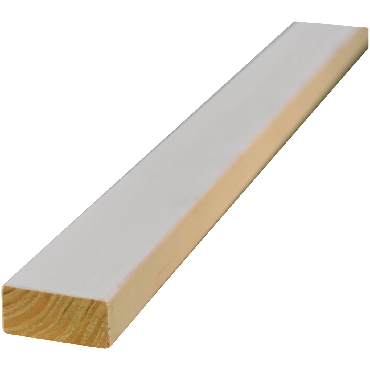 Alexandria Moulding 1 In. W. x 2 In. H. x 8 Ft. L. White Finger Joint Pine Board