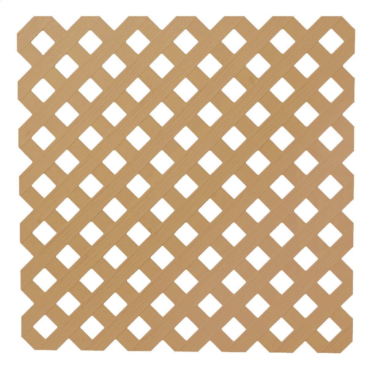 Deckorators 4 Ft. W x 8 Ft. L x 1/8 In. Thick Cedar Colored Vinyl Privacy Lattice Panel