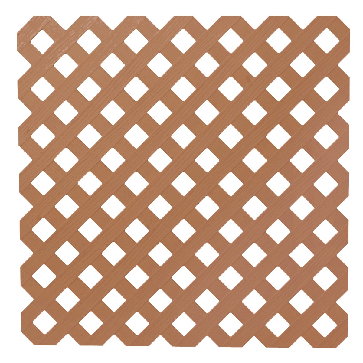 Deckorators 4 Ft. W x 8 Ft. L x 1/8 In. Thick Redwood Vinyl Privacy Lattice Panel