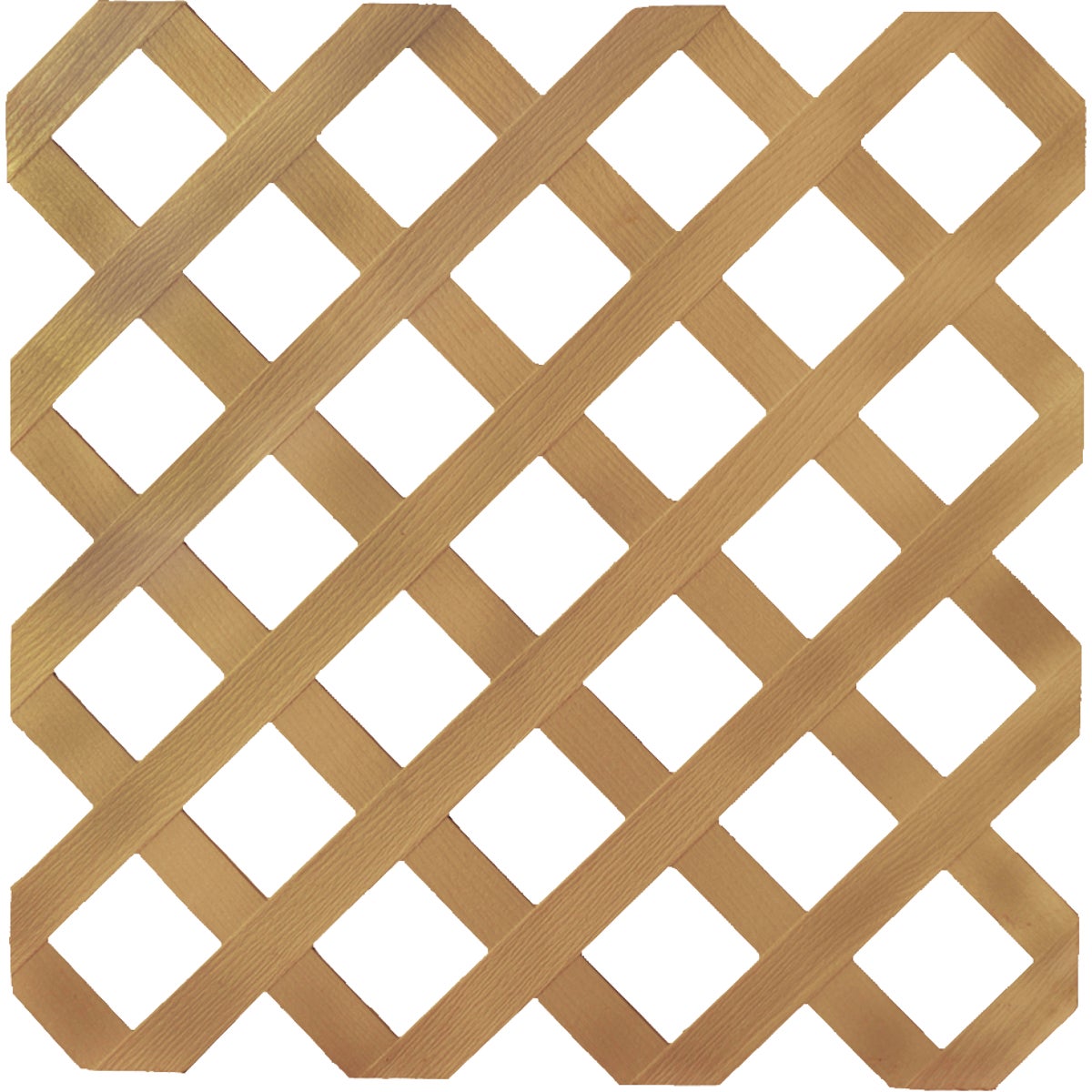 Deckorators 4 Ft. W x 8 Ft. L x 1/8 In. Thick Cedar Colored Vinyl Lattice Panel