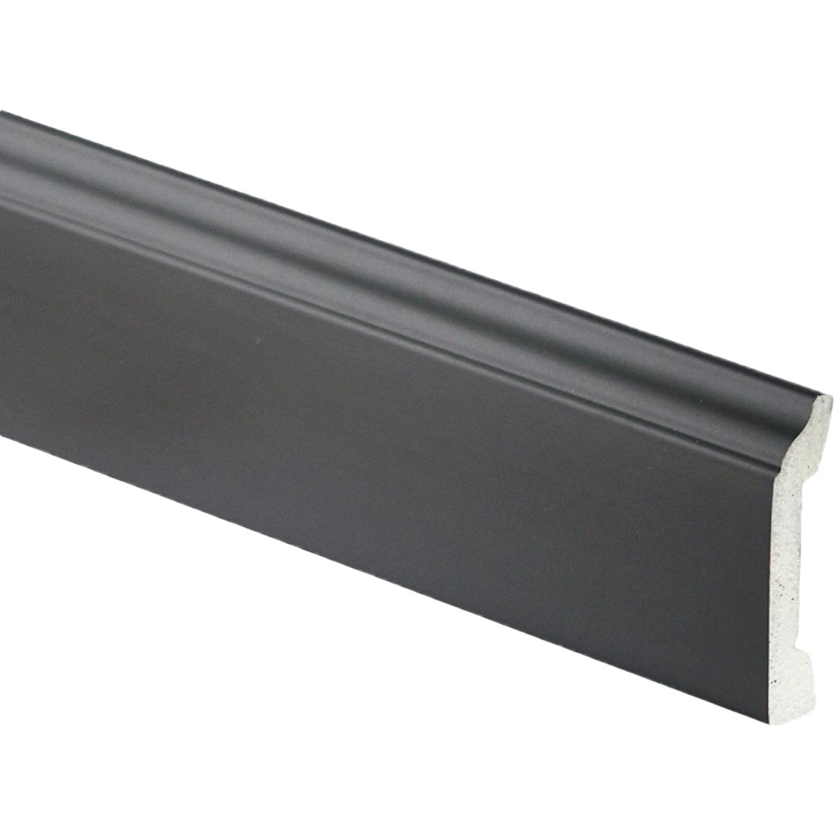 Inteplast Building Products 3-3/16 In. W. x 1/2 In. H. x 8 Ft. L. Black Polystyrene Base Moulding