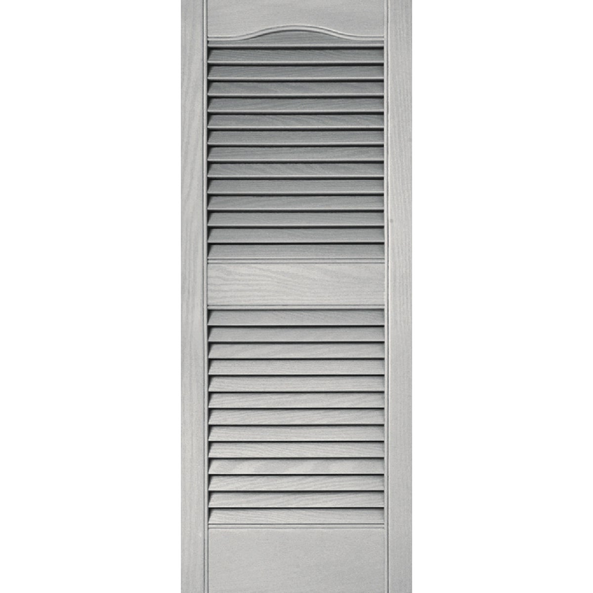 Builders Edge Paintable Vinyl Open Louvered Shutter