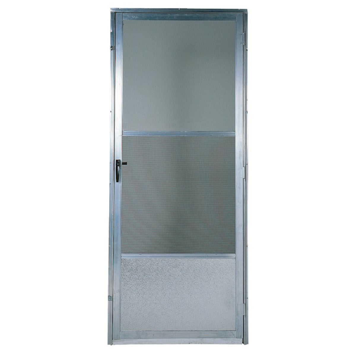 Croft Imperial Style 32 In. W x 80 In. H x 1 In. Thick Mill Self-Storing Aluminum Storm Door