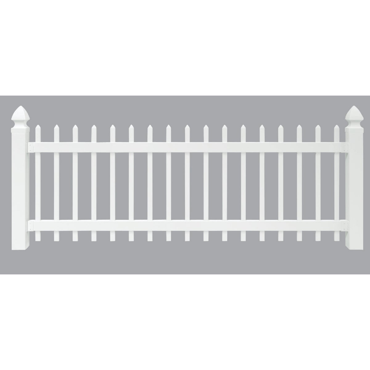 Outdoor Essentials Spaced Picket Vinyl Fence