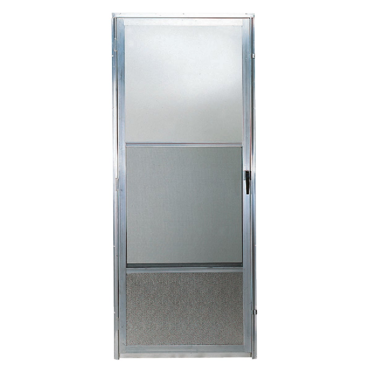 Croft Imperial Style 32 In. W x 80 In. H x 1 In. Thick Mill Self-Storing Aluminum Storm Door