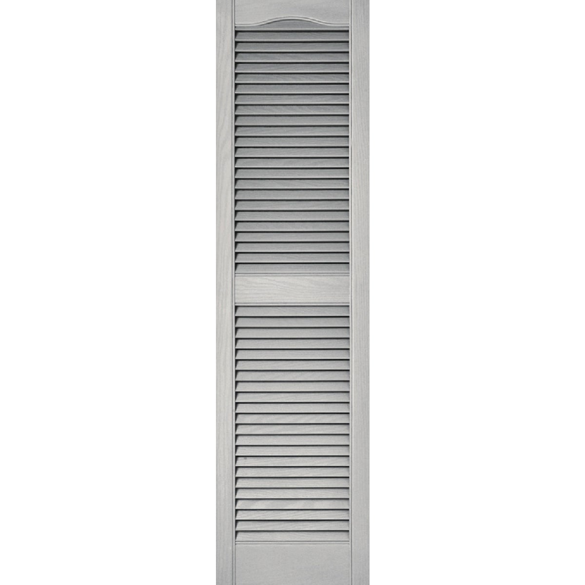 Builders Edge Paintable Vinyl Open Louvered Shutter