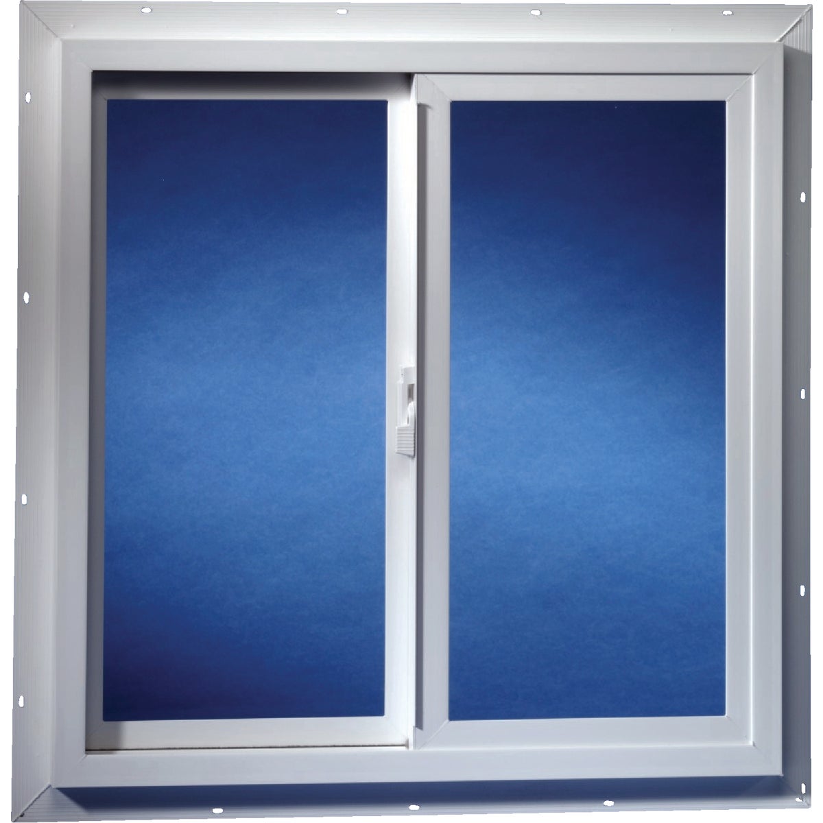 Dup-Corp. Agriclass  36 In. W x 24 In. H White Vinyl Tempered Glass Double Slide Utility Window