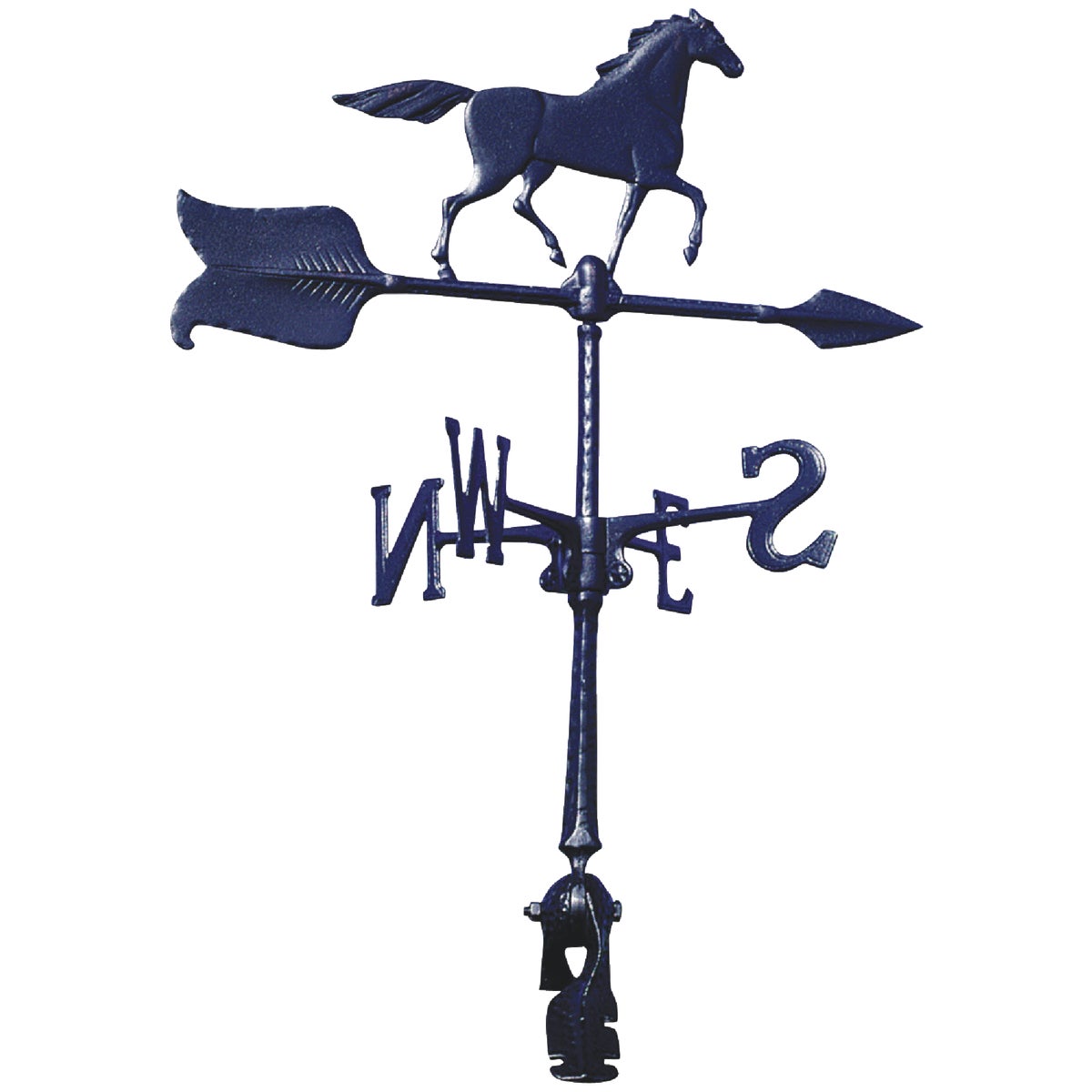 Whitehall Products 24 In. Black Aluminum Horse Weather Vane