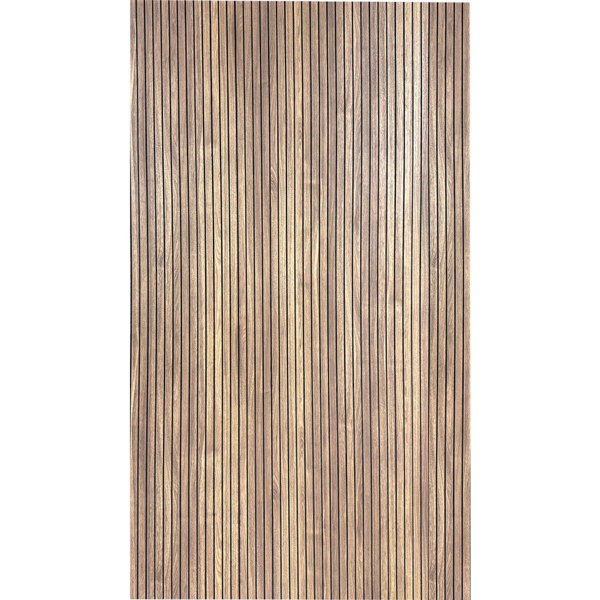 American Pacific 1/4 In. x 4 Ft. x 8 Ft. Fluted Walnut Acoustic Wall Panel