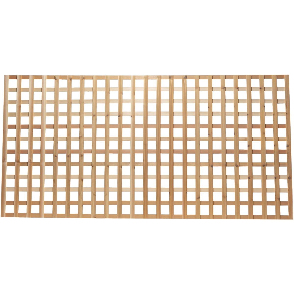 Real Wood Products 4 Ft. W x 8 Ft. L x 11/16 In. Thick Natural Western Red Cedar Heavy-Duty Lattice Panel