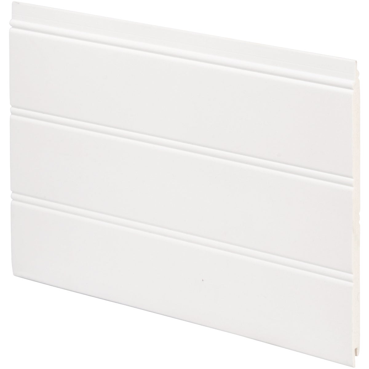 Inteplast Building Products 7-1/2 In. x 1/4 In. H. x 34 In. L. White PVC Reversible Beaded Wainscot Kit (6-Pack)