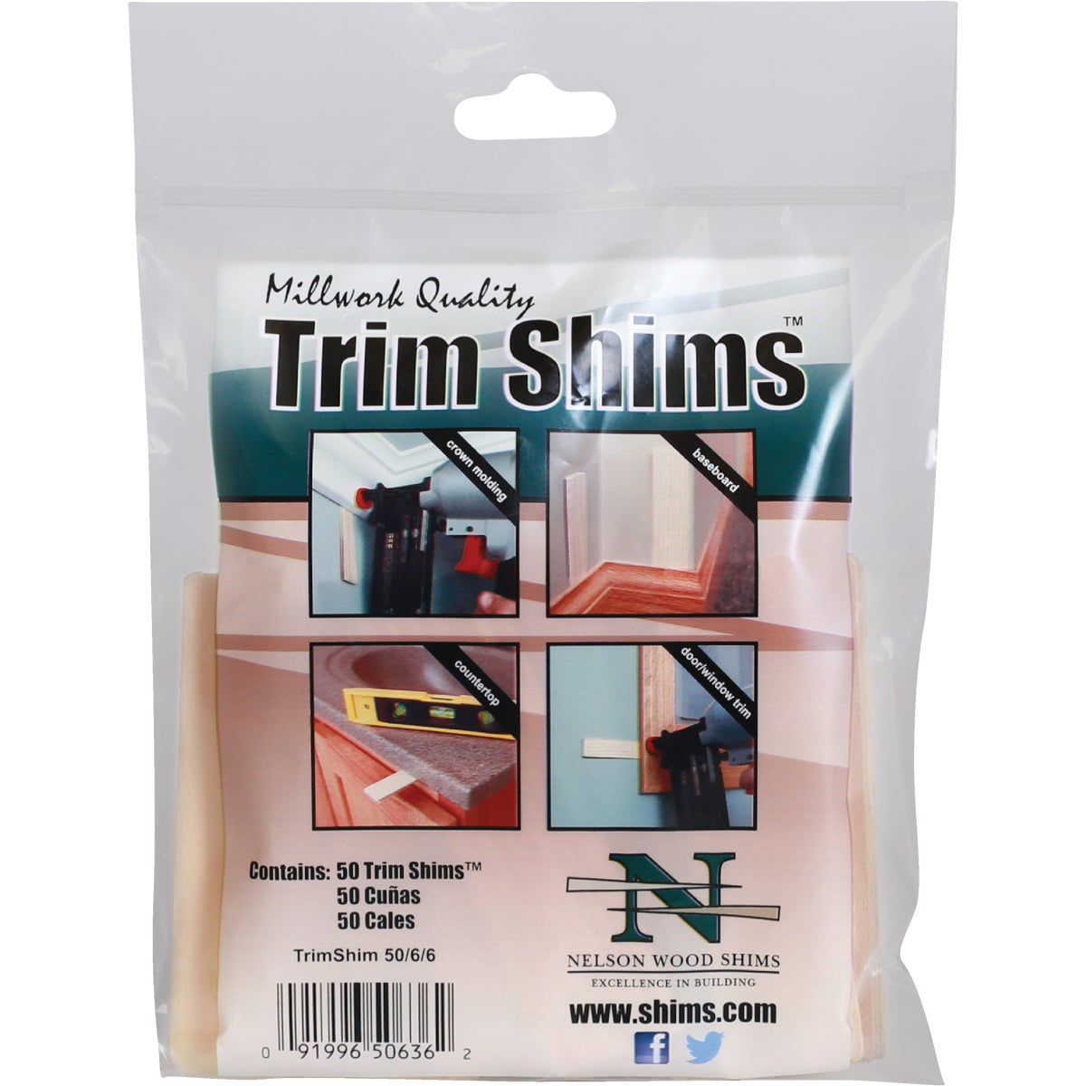 Nelson Wood Shims 3.5 In. L. Trim Shim (50-Count)