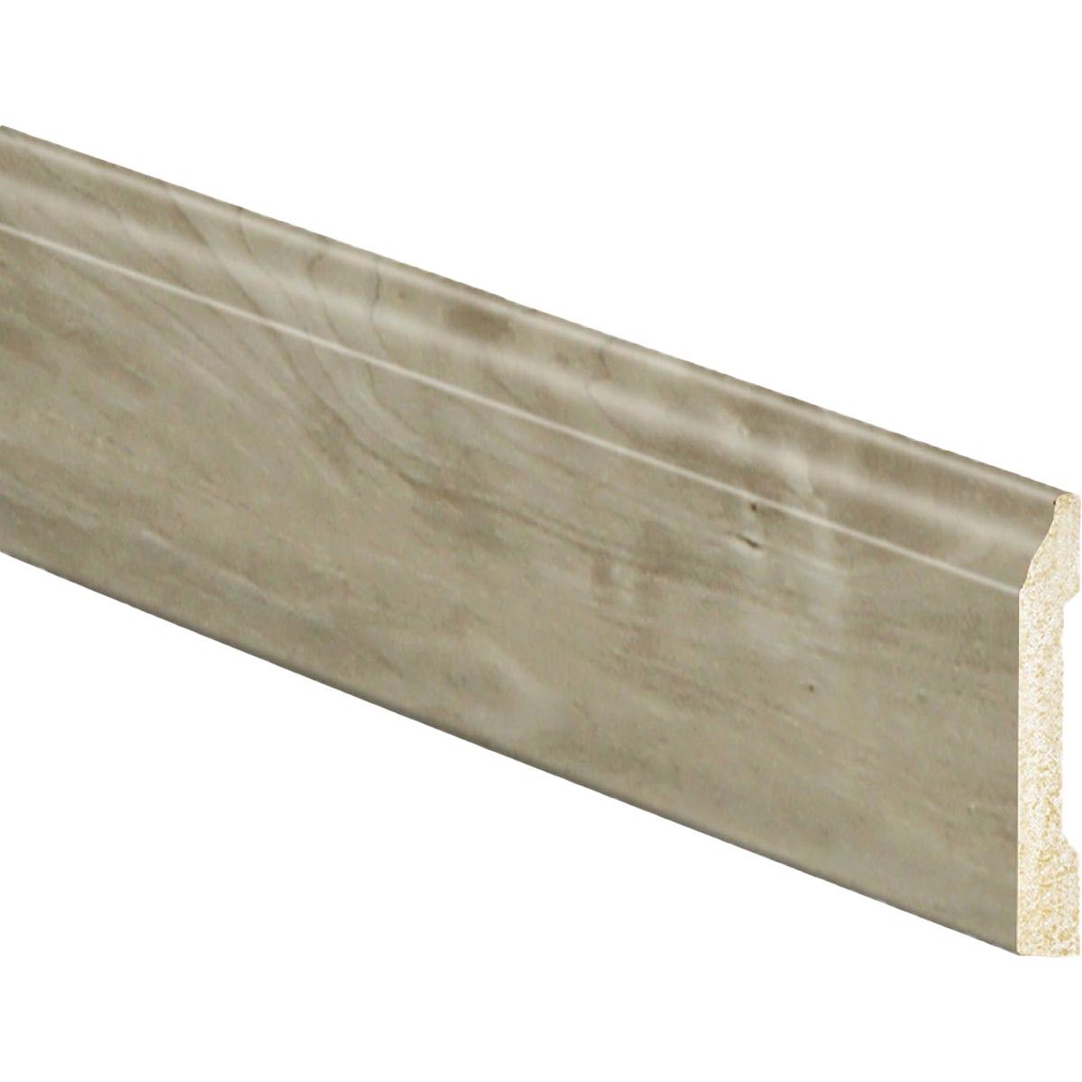 Inteplast Building Products 15/16 In. W. x 15/16 In. H x 8 Ft. L River Grey Polystyrene Base Moulding
