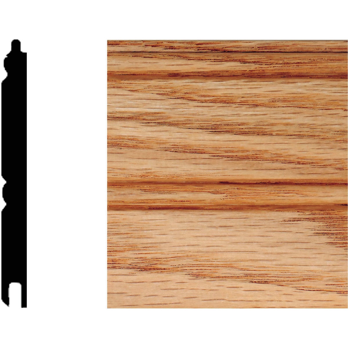 House of Fara Solid Red Oak Wainscot