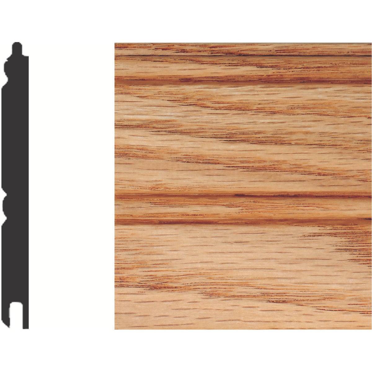 House of Fara Solid Red Oak Wainscot