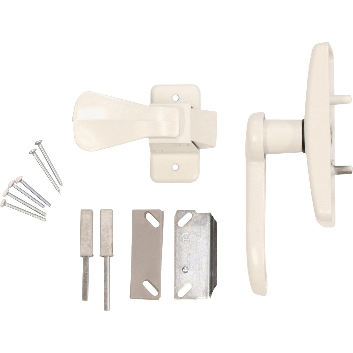 Larson Georgian White Lever Storm Door Latch