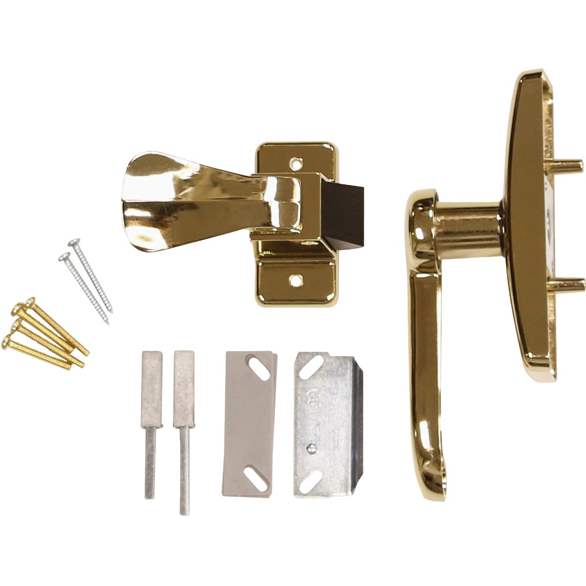 Larson Georgian Brass Lever Storm Door Latch