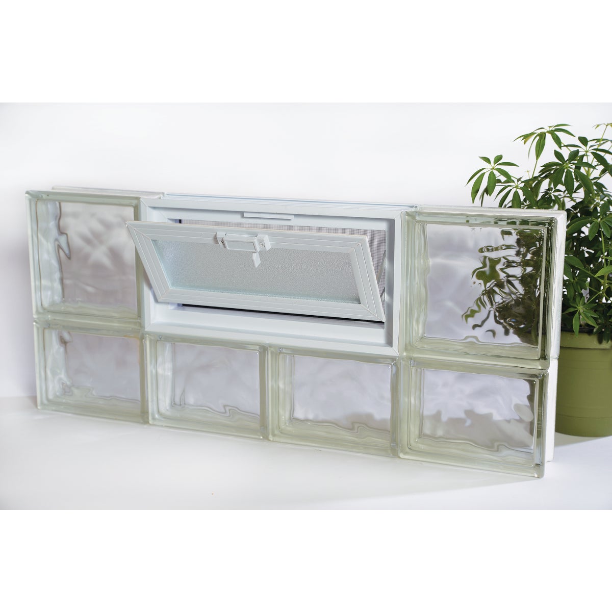 Clear Choice Nubio Vented Glass Block Window