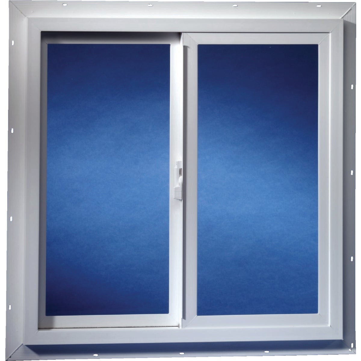 Dup-Corp. Agriclass  24 In. W x 24 In. H White Vinyl Insulated Glass Double Slide Utility Window