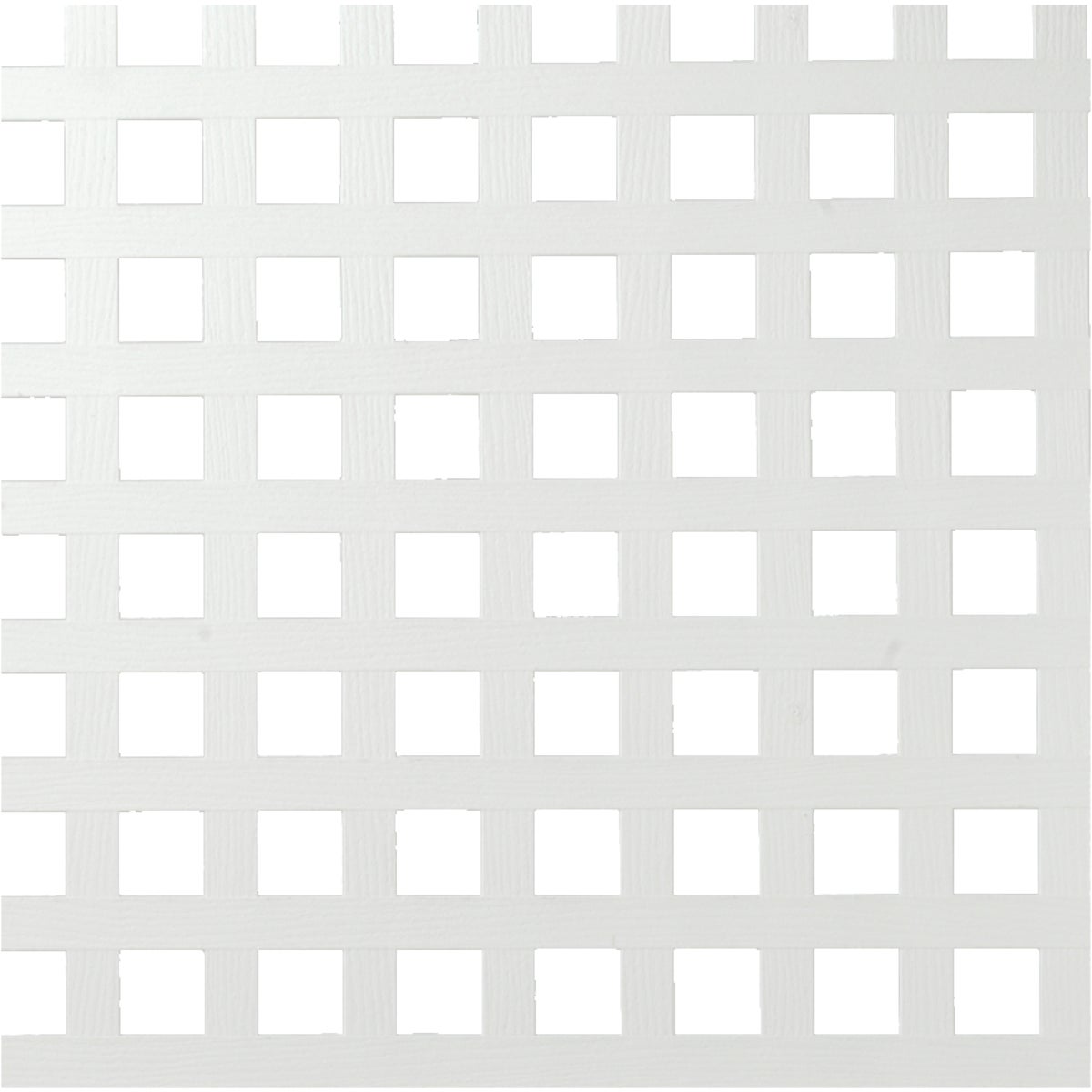 Deckorators 4 Ft. W x 8 Ft. L x 3/16 In. Thick White Vinyl Privacy Square Lattice Panel
