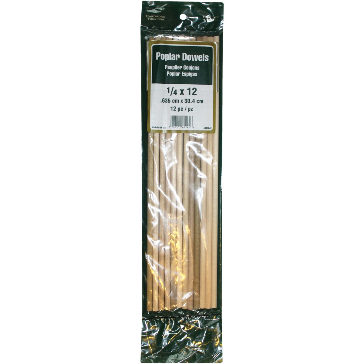 Madison Mill 1/4 In. x 12 In. Poplar Dowel Rod (12 Pieces)