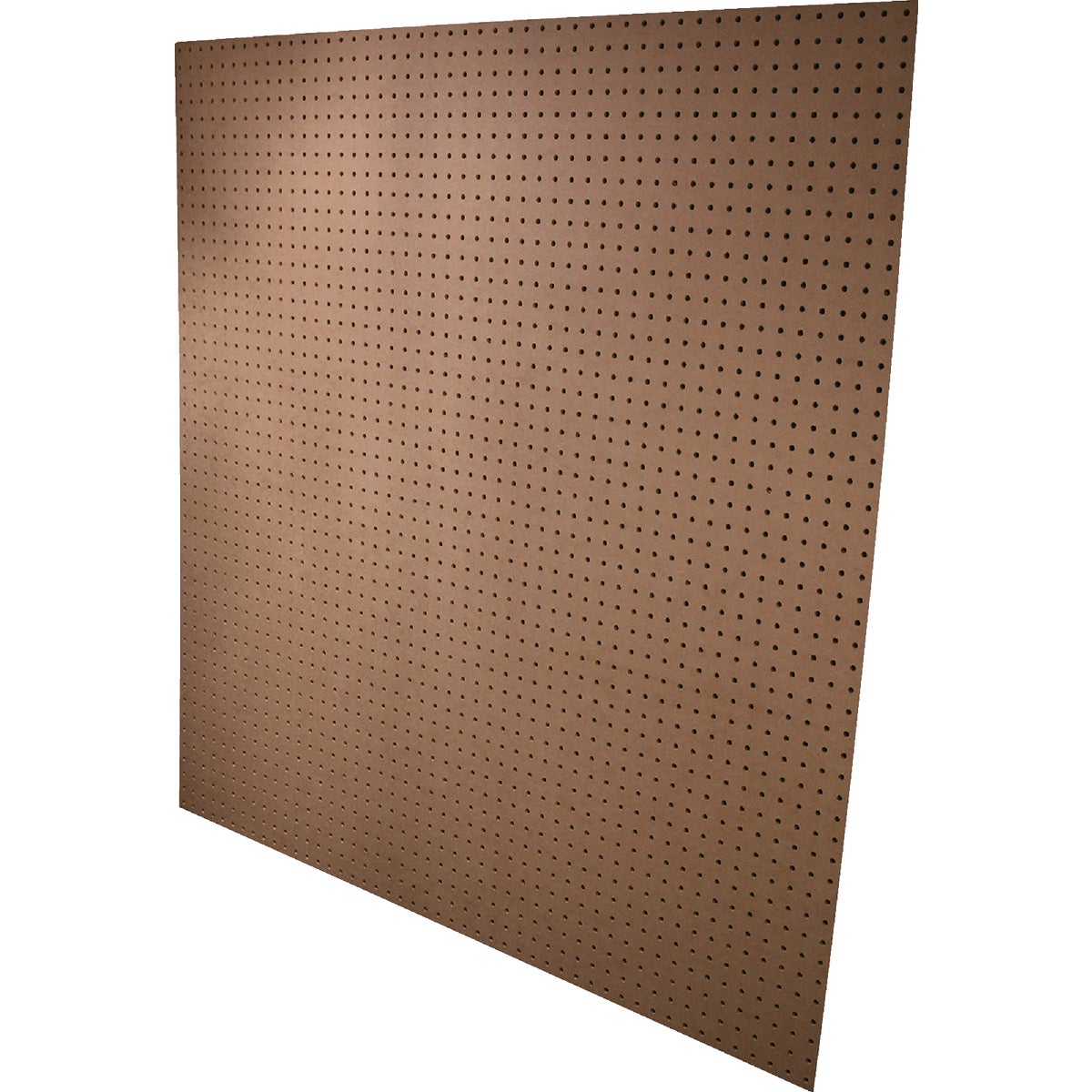 Alexandria Moulding 4 Ft. x 4 Ft. x 3/16 In. Brown MDF Pegboard