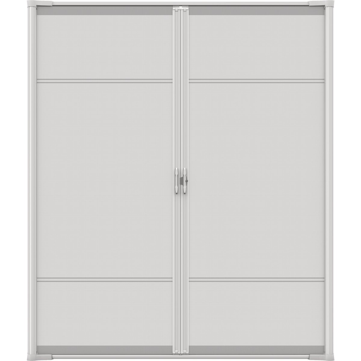 Larson Brisa 68 In. To 72 In. W x 80 In. to 81 In. H Double Door White Retractable Screen