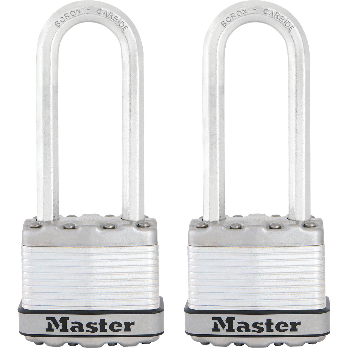 Master Lock Magnum 1-3/4 In. W. Dual-Armor Keyed Padlock with 2-1/2 In. L. Shackle (2-Pack)