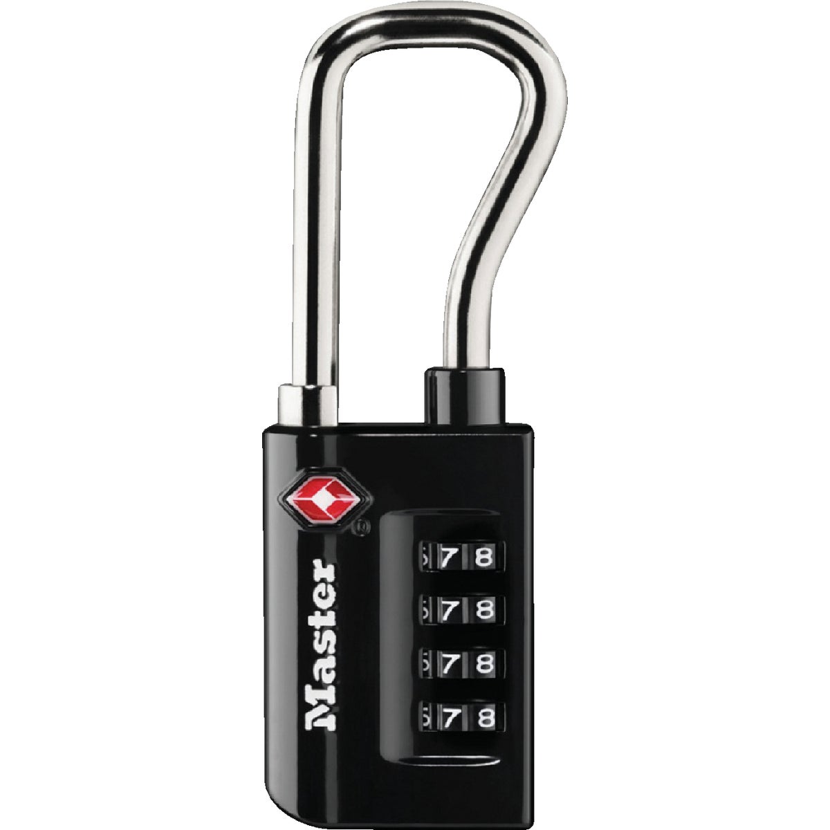 Master Lock 1-5/16 In. Wide Number Combination Luggage Lock with Extended Reach (TSA Accepted)