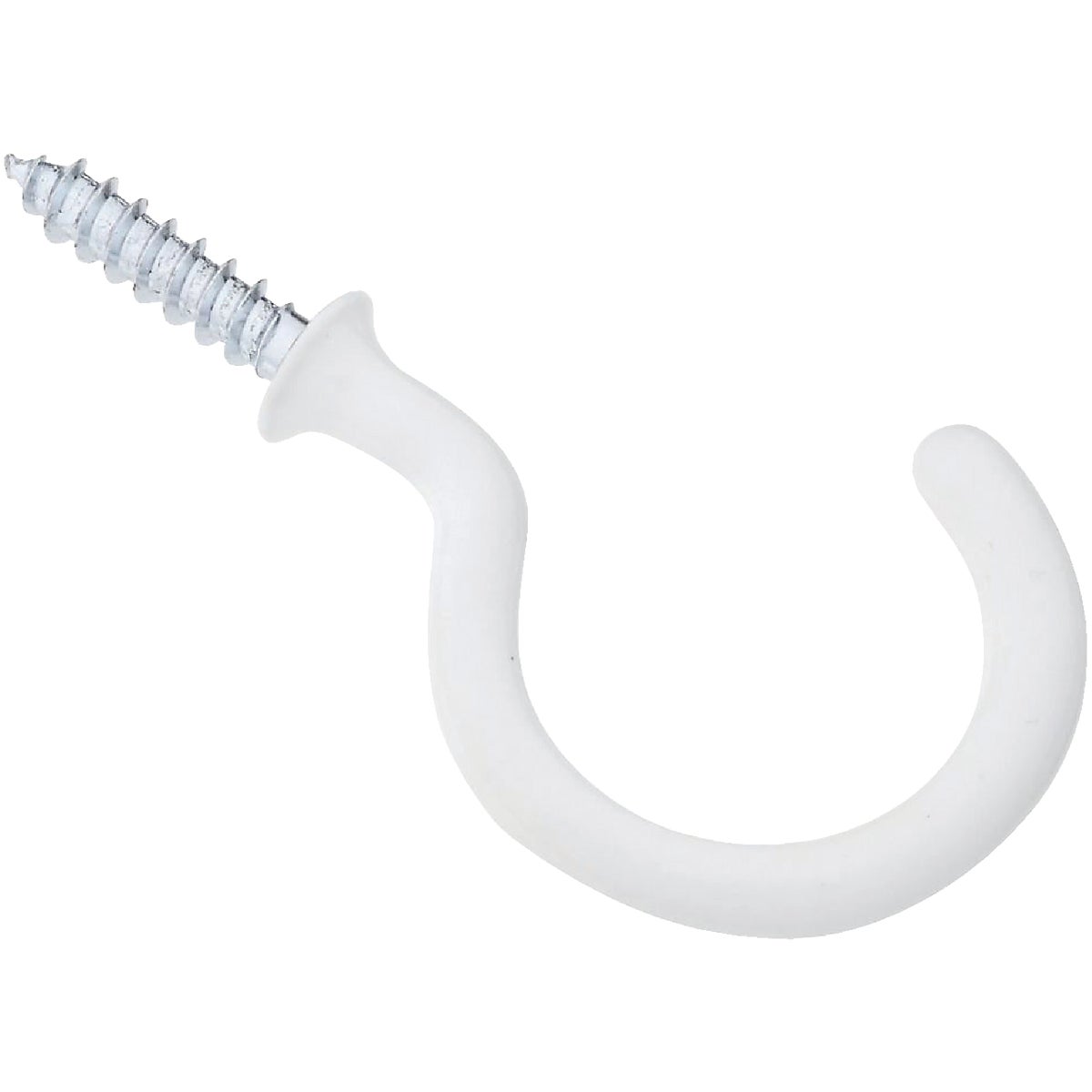 National 1-1/2 In. White Vinyl Cup Hook (2 Count)