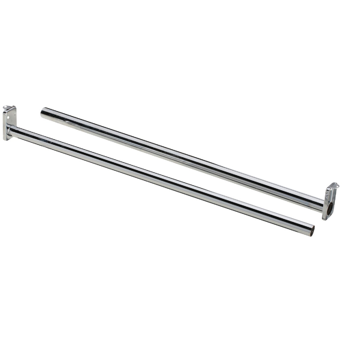 National Hardware 18 In. to 30 In. Bright Steel Adjustable Closet Rod