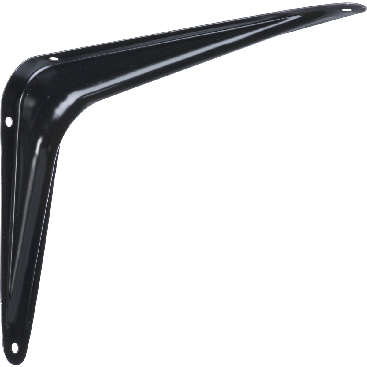 National Hardware 6 In. D. x 8 In. H. Black Steel Shelf Bracket