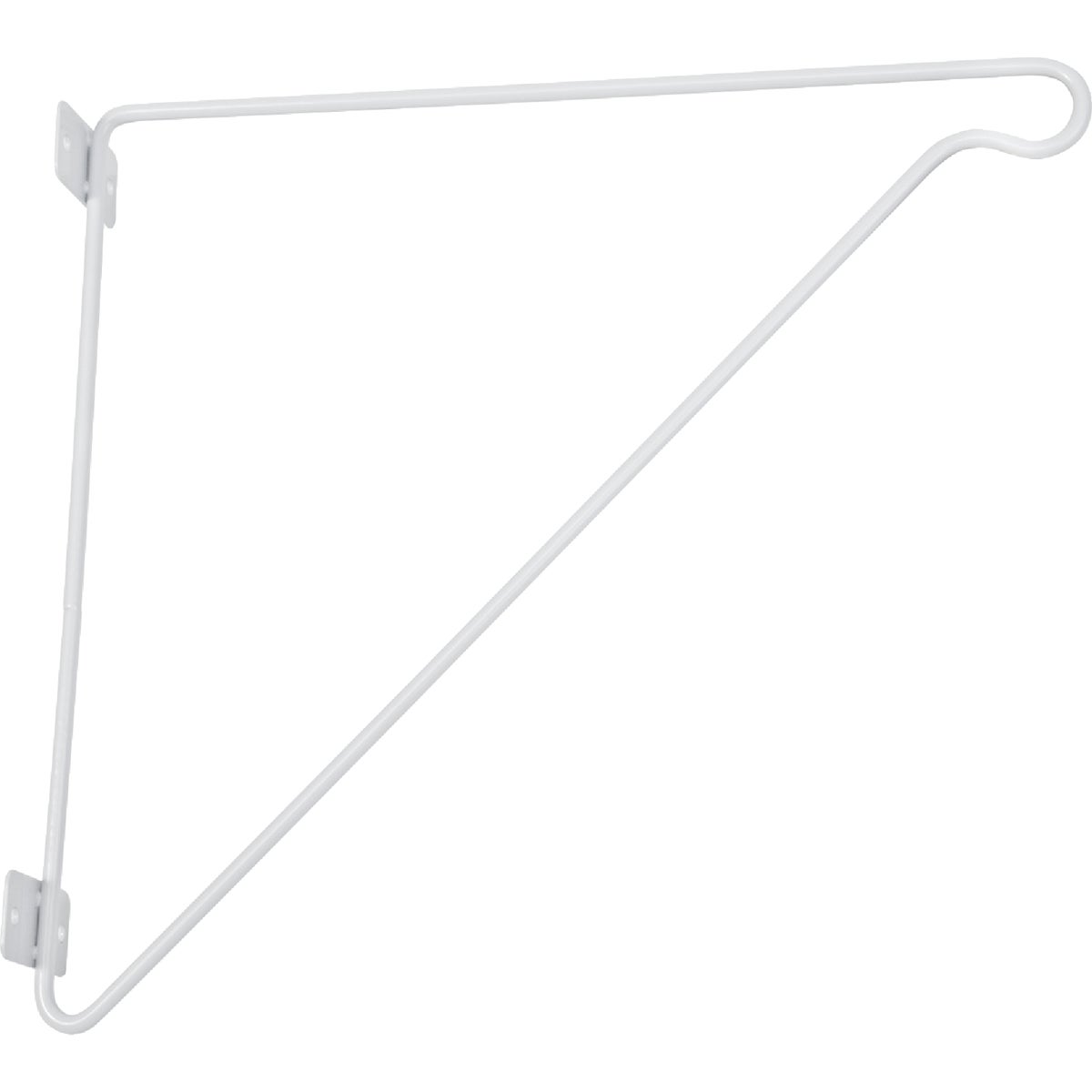 ClosetMaid SuperSlide 11-1/4 In. H. x 12 In. D. Closet Shelf & Rod Bracket, White