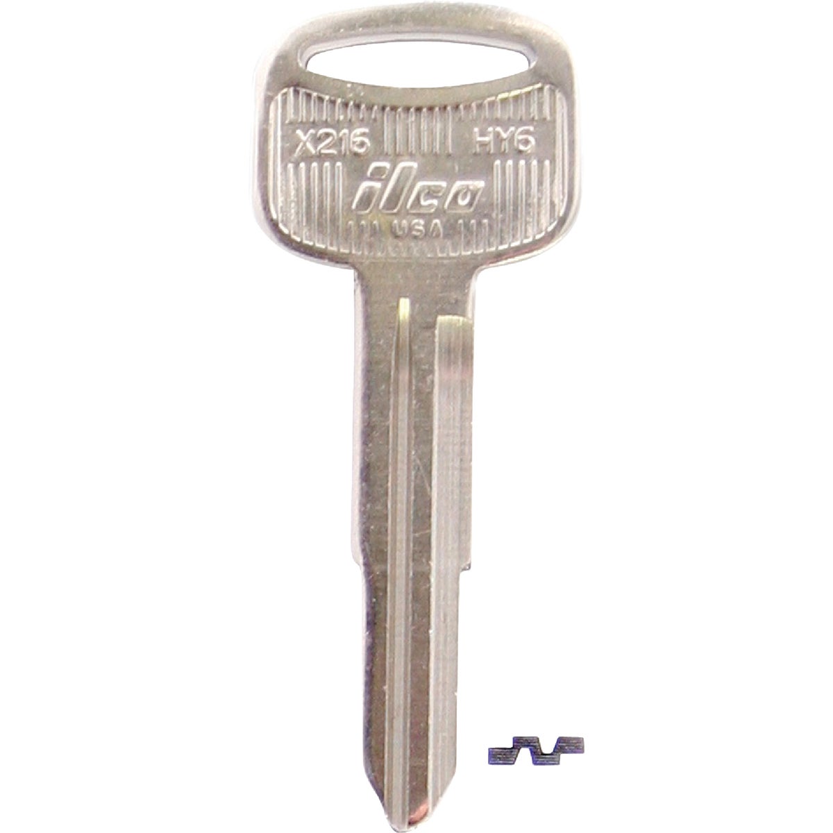 ILCO Hyundai Nickel Plated Automotive Key, HY6 / X216 (10-Pack)