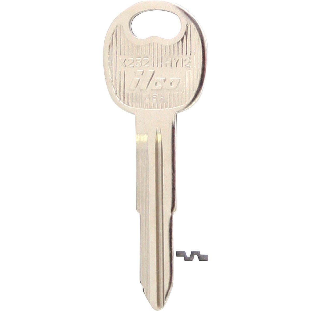ILCO Hyundai Nickel Plated Automotive Key, HY12 / X232 (10-Pack)