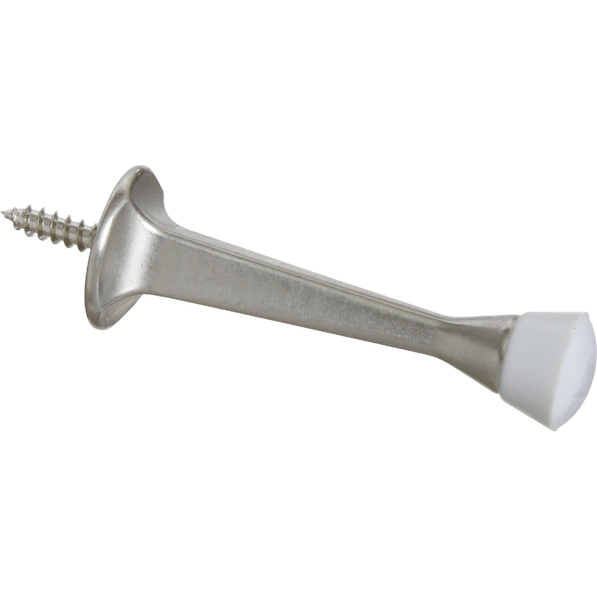 National Hardware 3 In. Satin Nickel Rigid Square Door Stop