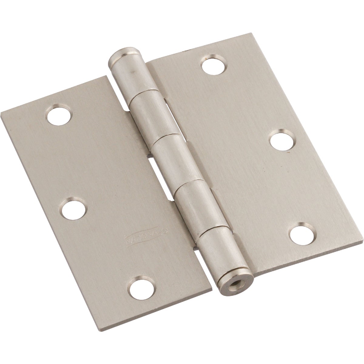 National 3-1/2 In. Square Satin Nickel Door Hinge (3-Pack)