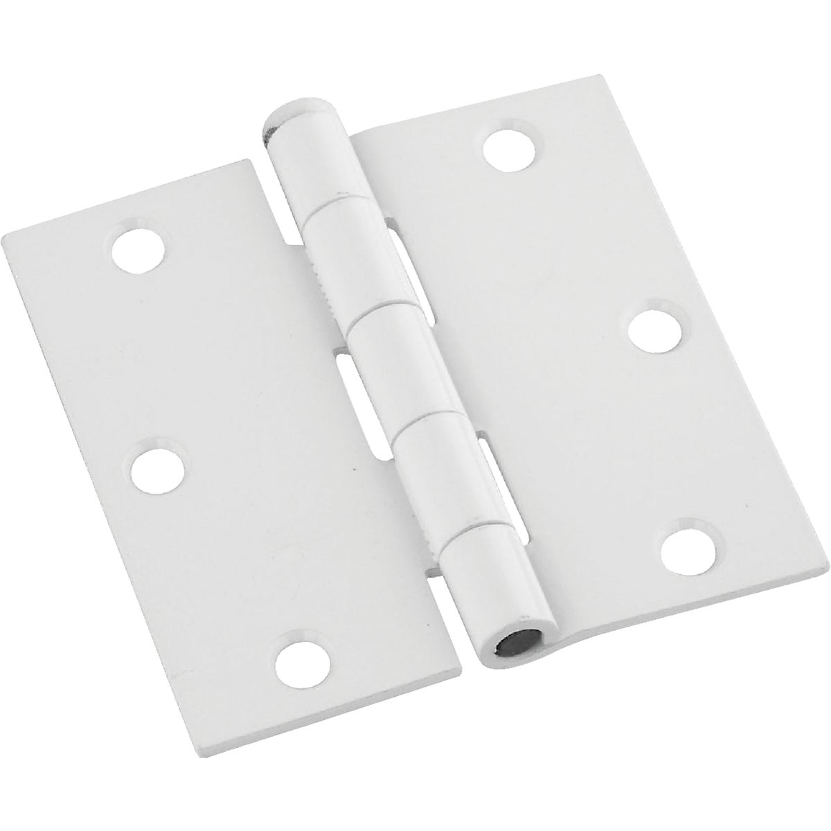 National 3-1/2 In. Square White Door Hinge (3-Pack)