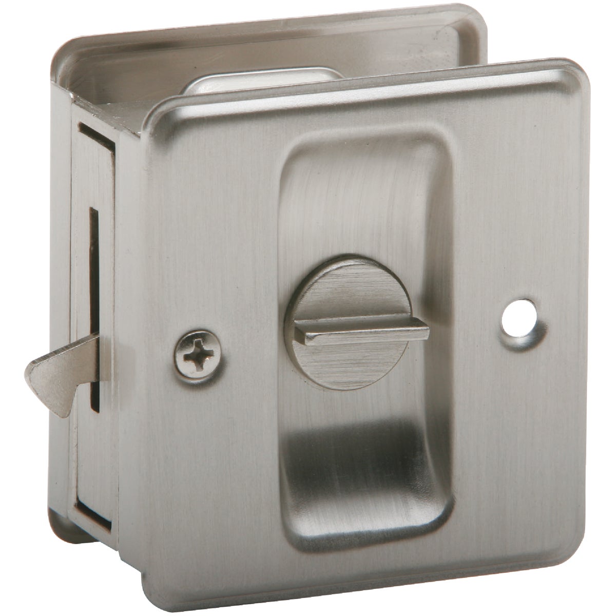 Schlage Privacy Satin Nickel Pocket Door Lock Pull