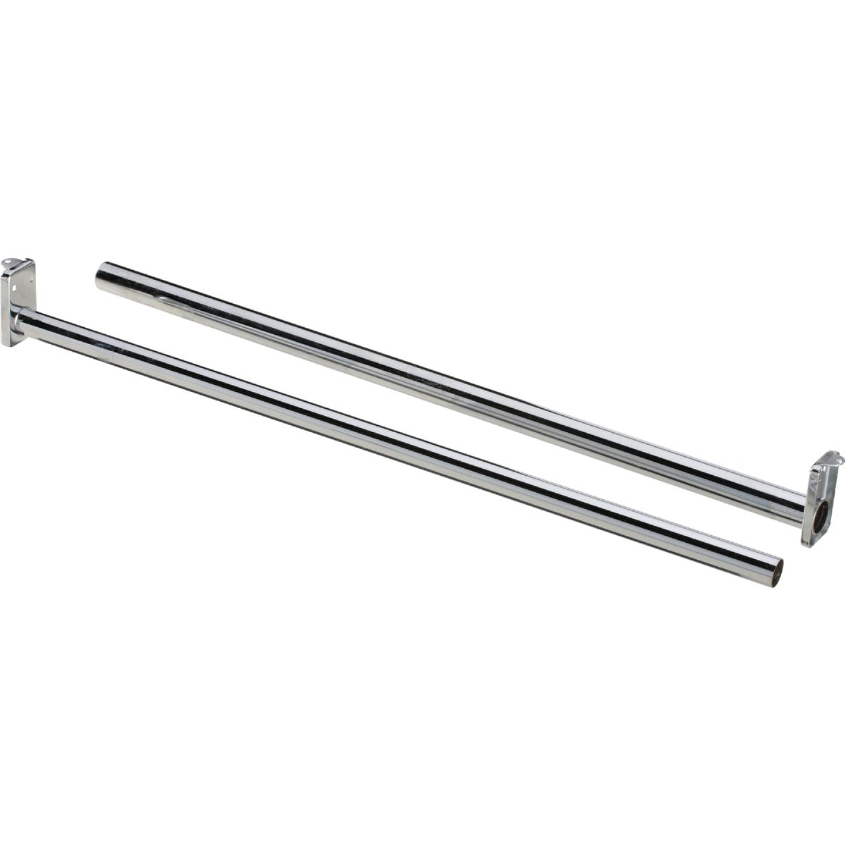 National 30 In. To 48 In. Adjustable Closet Rod, Chrome