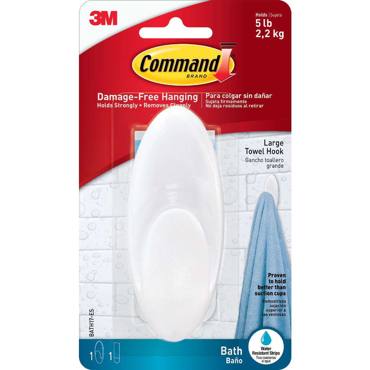 Command Large Bath Hook