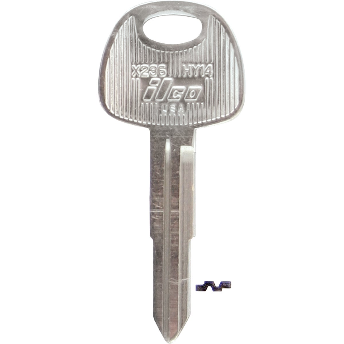 ILCO Hyundai Nickel Plated Automotive Key, HY14 / X236 (10-Pack)