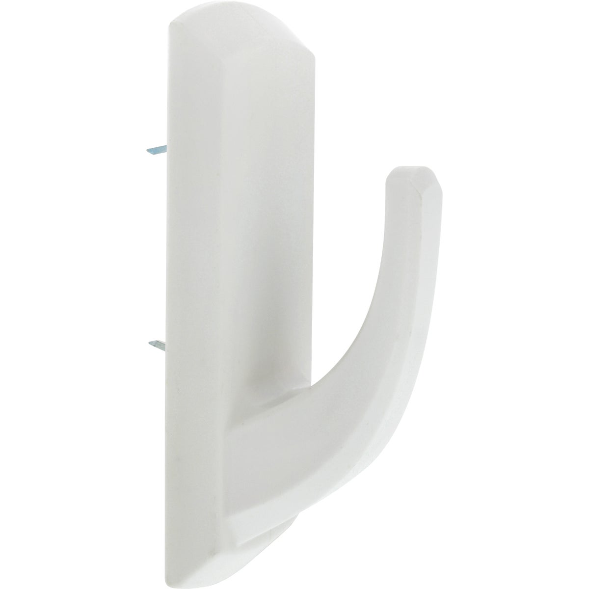 Hillman High and Mighty 20 Lb. Capacity White Rectangular Decorative Hook