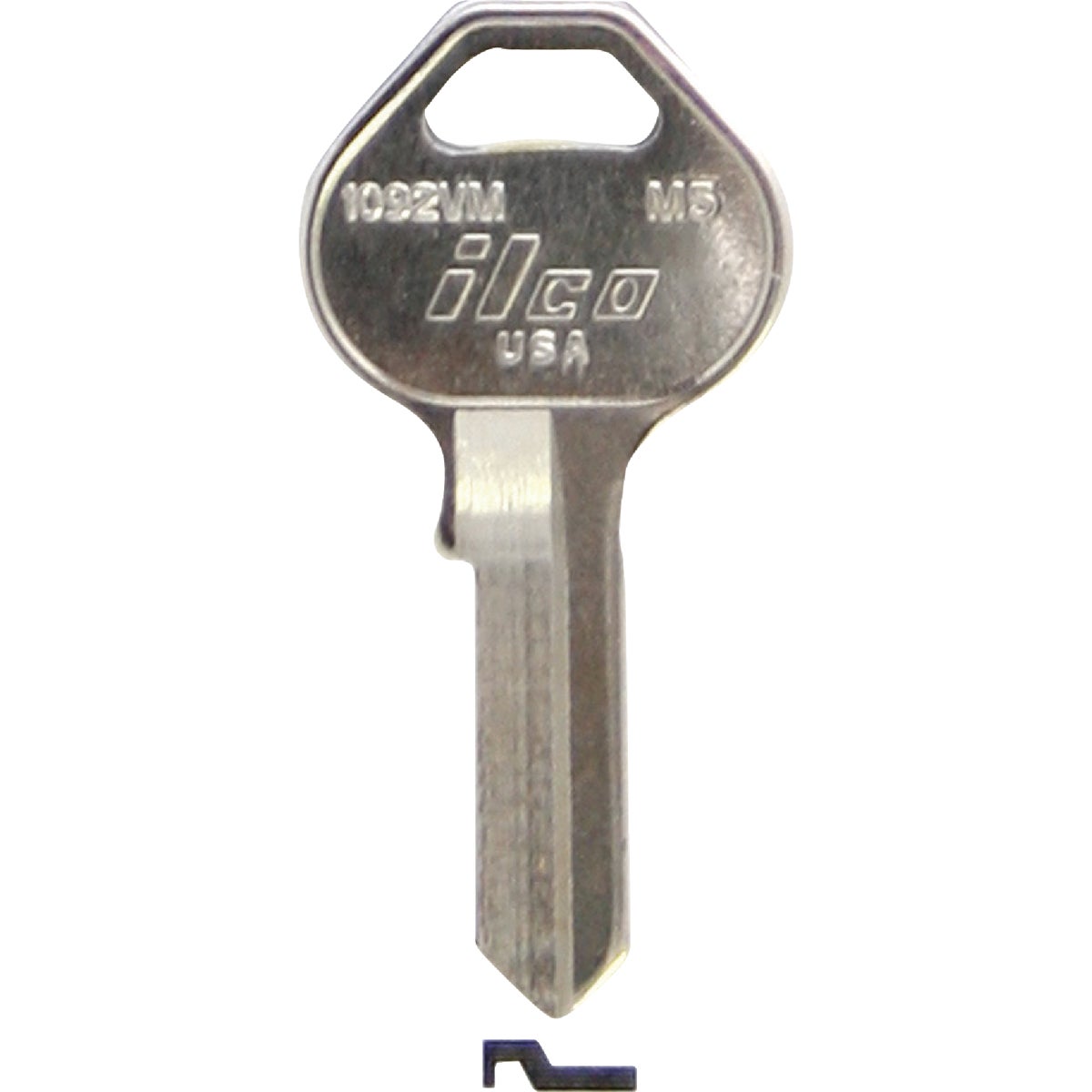 ILCO Master Nickel Plated Padlock Key M5 / 1092VM (10-Pack)
