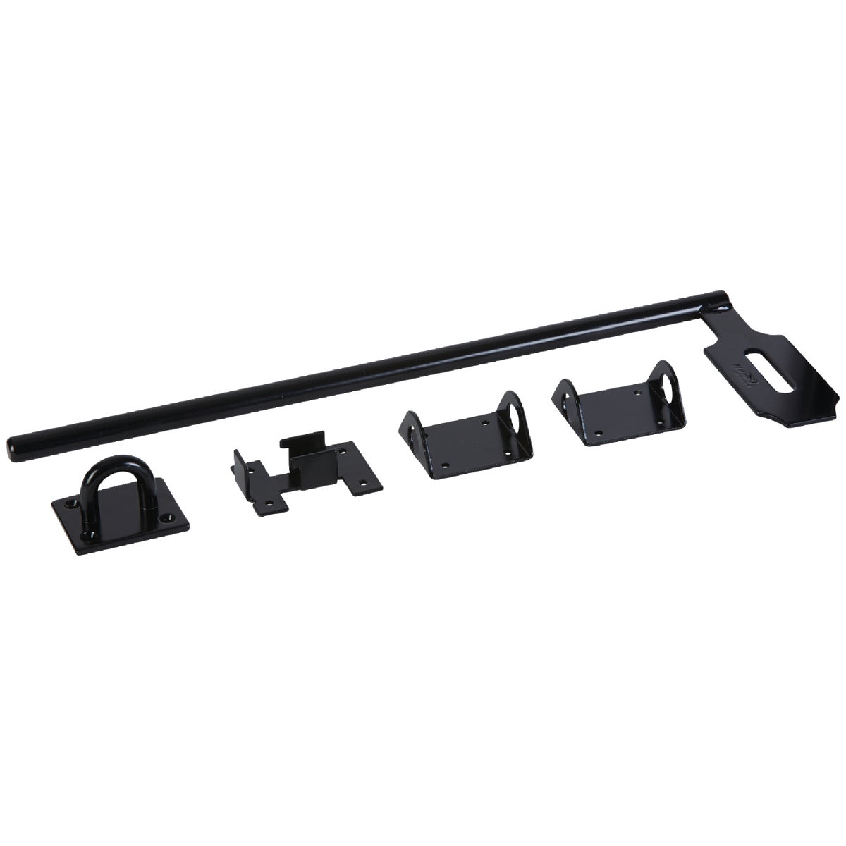 National 5/8 In. X 18 In. Black Steel Lock Cane Bolt