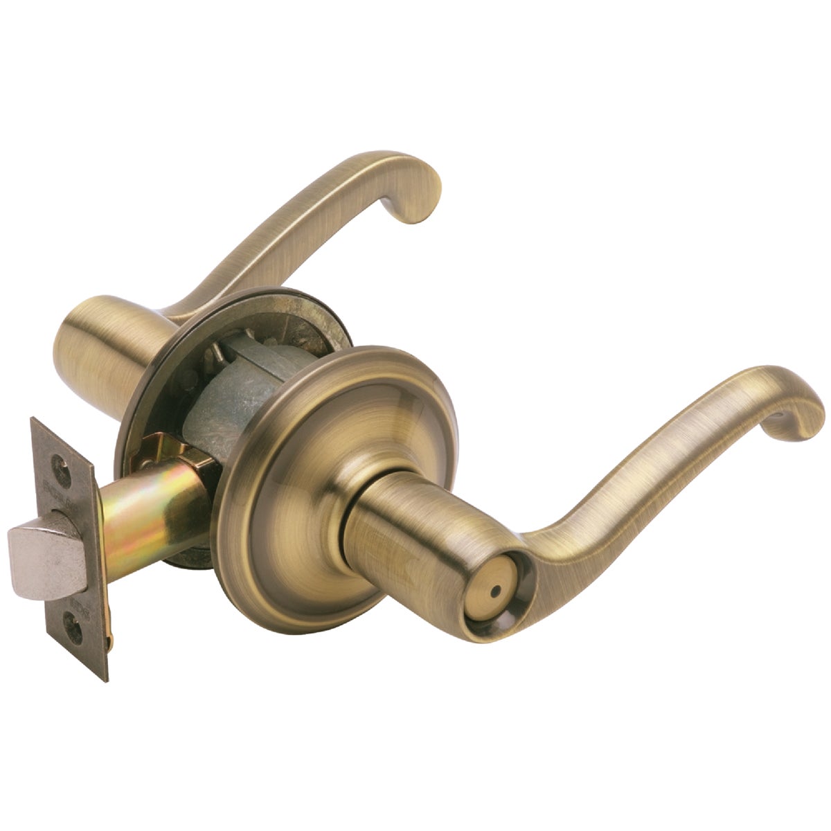 Schlage Antique Brass Flair Privacy Door Lever 