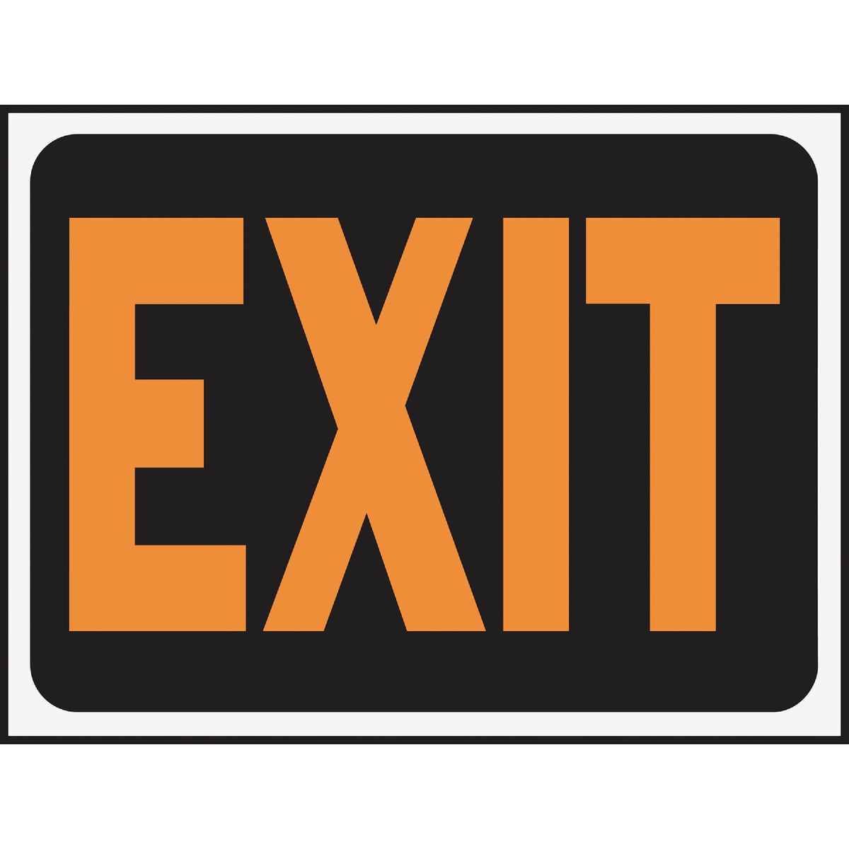 Hy-Ko 9x12 Plastic Sign, Exit