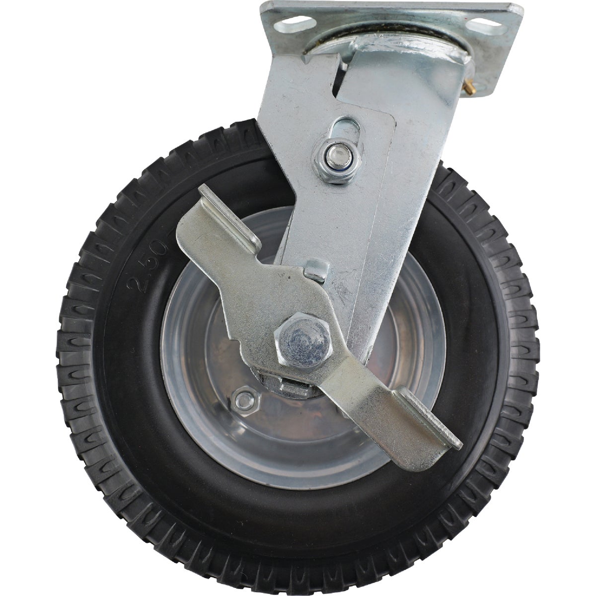 Shepherd Hardware 8 In. Swivel Plate Caster with Side Brake