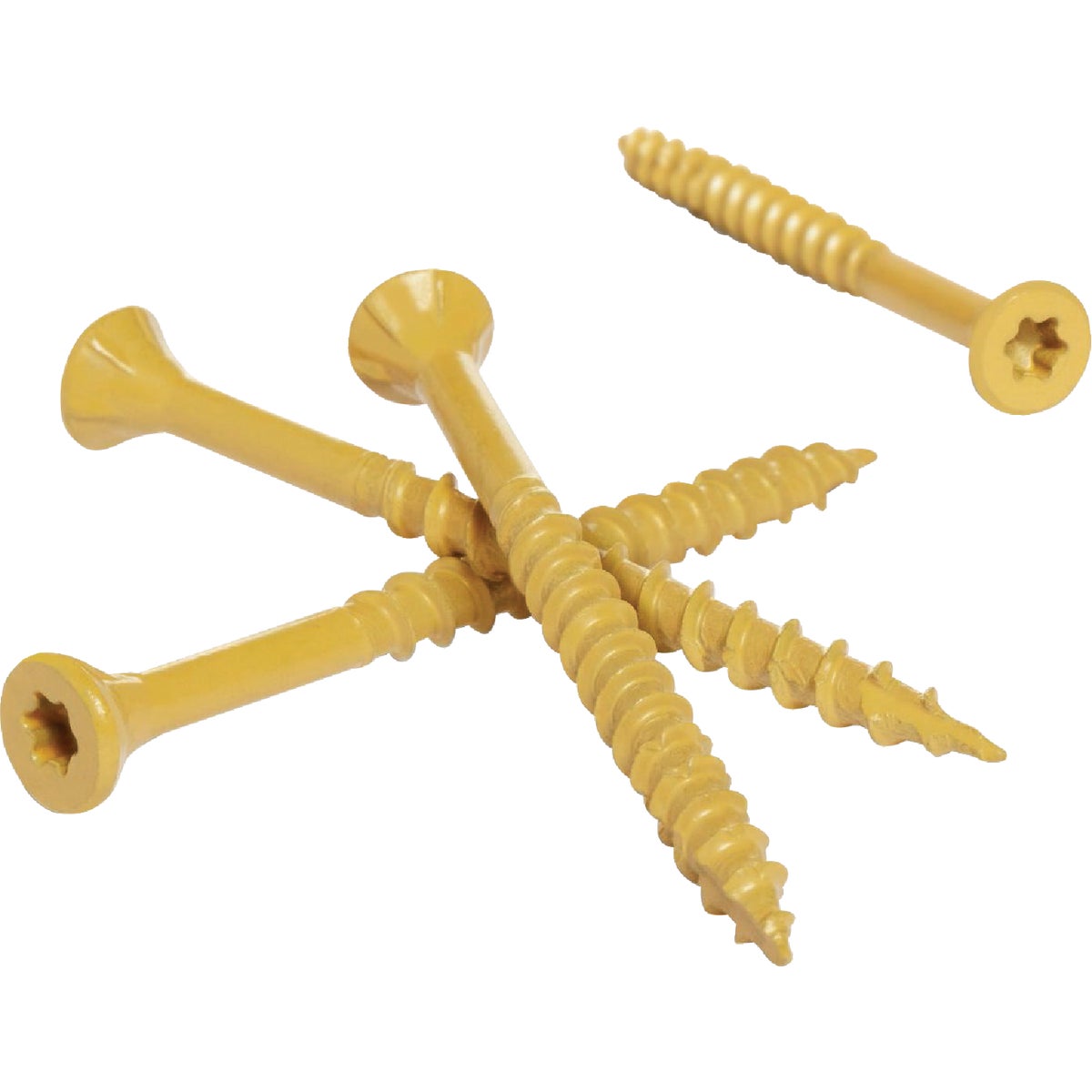 Hillman Deck Plus #10 x 3 In. Star Drive Flat-Head Tan Deck Screw (1550 Ct.)